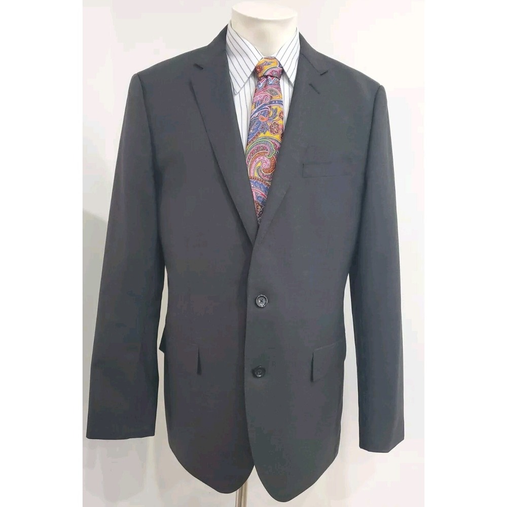 J.Crew Ludlow Loro Piana Blazer Gray 42 L Charcoal Wool Super 120s Suit Jacket - Picture 1 of 16
